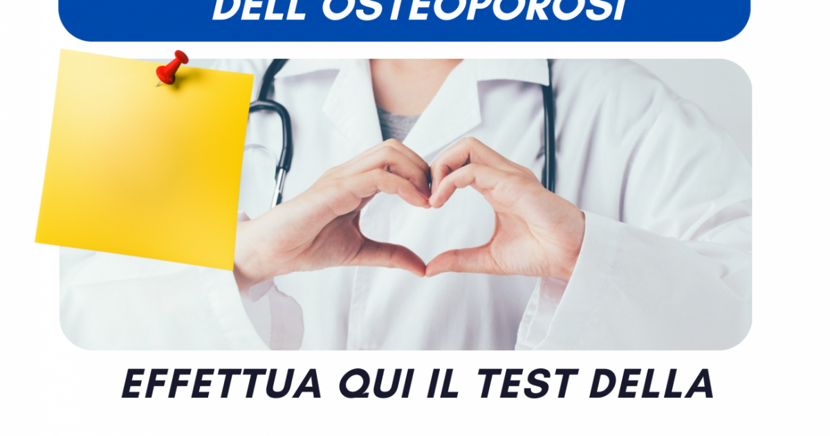 Test di Densitometria Ossea in Farmacia dal 20 Marzo al 20 Marzo