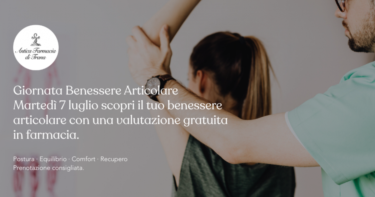07 Luglio 2026 Giornata benessere articolare